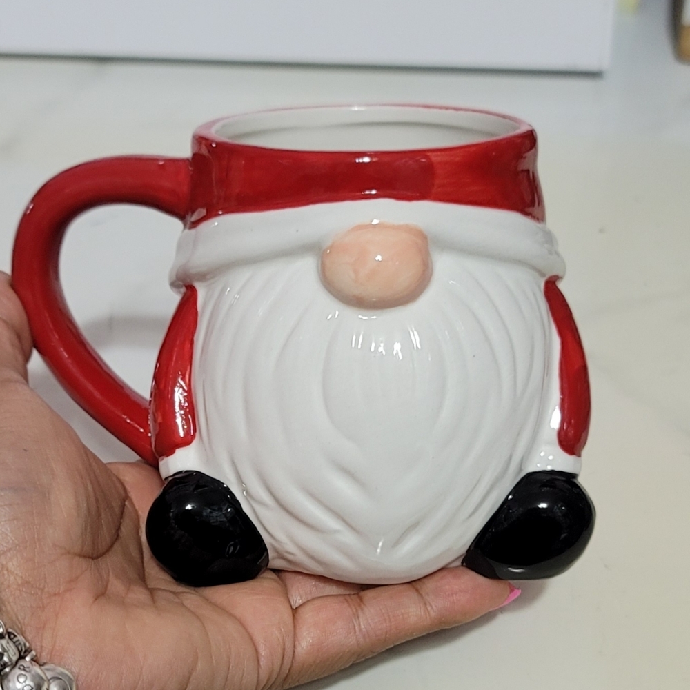 Winter Wonderlane Christmas Red Gnome Mug